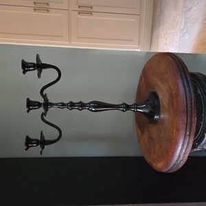 Black Metal Candelabra by